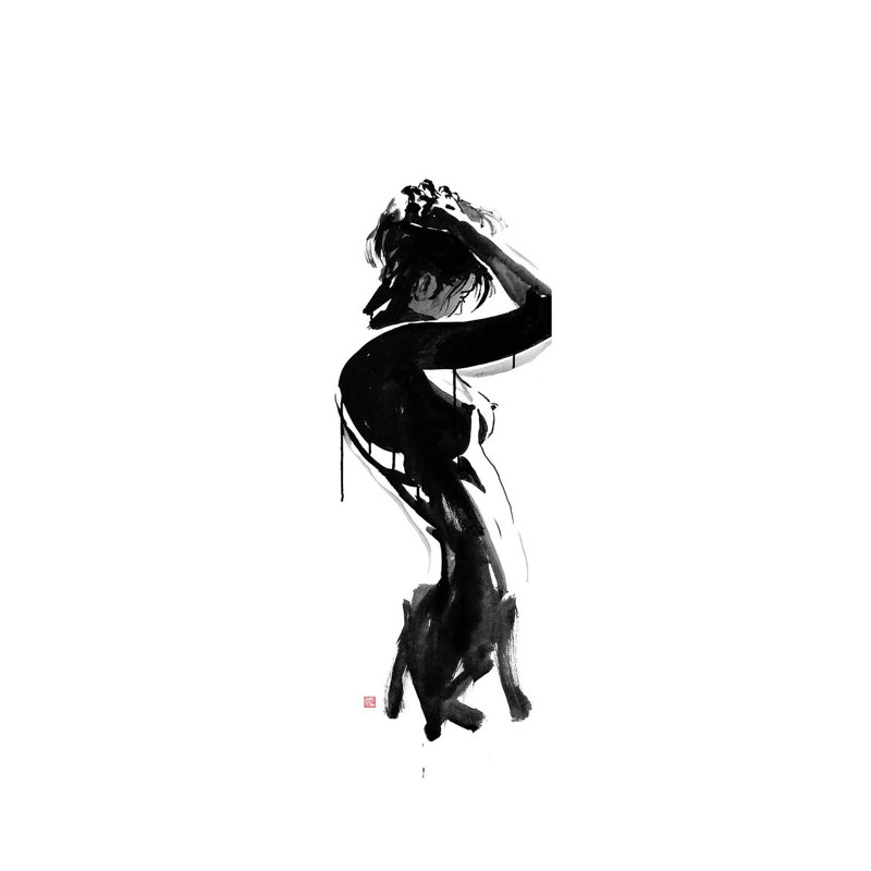 Giclée sur toile tendue avec douche