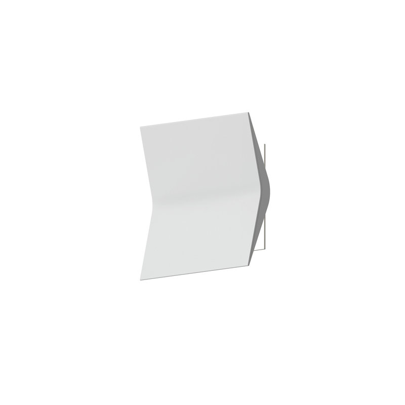 Applique murale à DEL intégrée 1 lumière à intensité variable 3000K Turo, H 6,5 po x l 6,5 po x P 2,75 po, Blanc satiné
