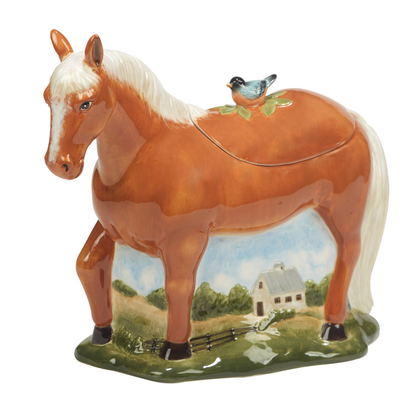 Pot à biscuits à cheval 3D York Stables