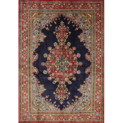 Tapis traditionnel bleu / brun