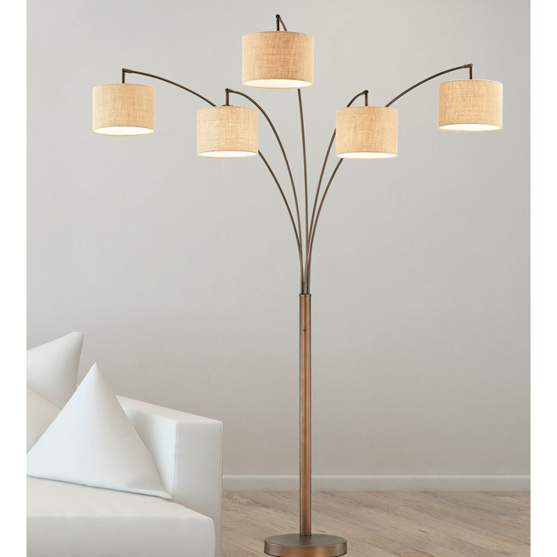 Lehigh 83" Tree Floor Lamp, Antique Bronze
