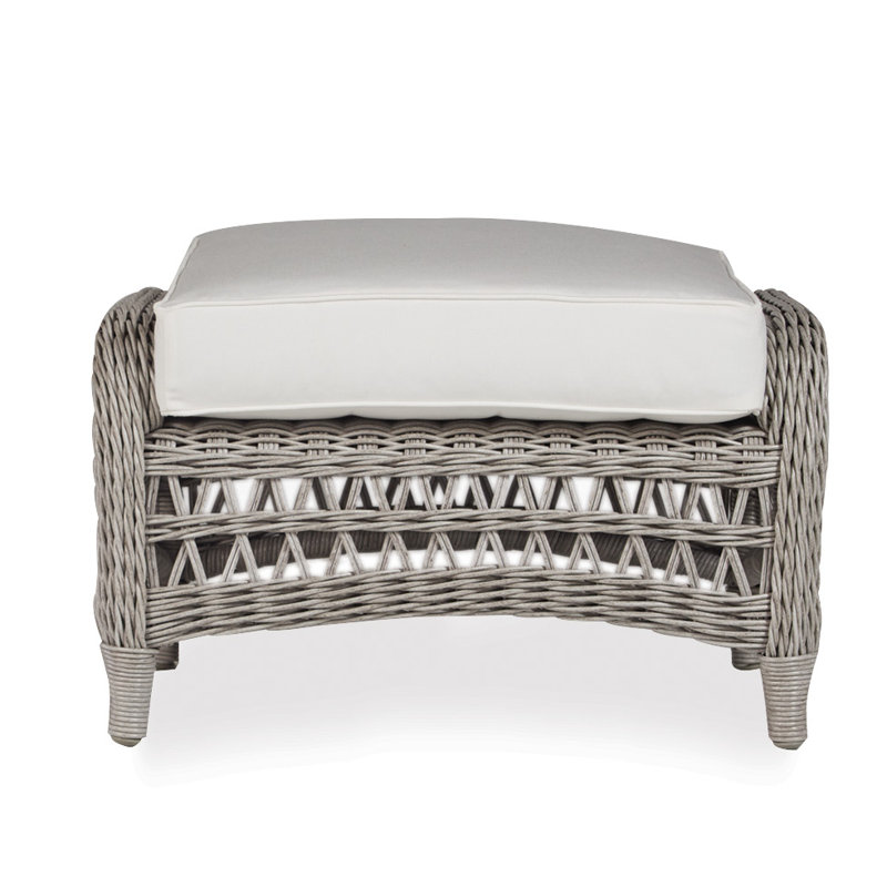 Mackinac Outdoor Ottoman, Friendly Flax