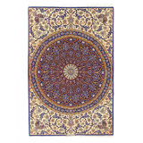 One-of-a-Kind 5'1" x 7'8" Area Rug in Navy Blue/Gold/Beige