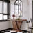 66" L Modern X-Leg Console Table With Solid Wood Veneer, Sturdy Entryway Hallway Table For Small Space, Mid-Century Narrow Sofa Table With Geometric Design & Wide Top, Walnut-840579560-840579561-840579566