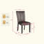 Ensemble de chaises de salle à manger en velours cèdre (ensemble de 2)