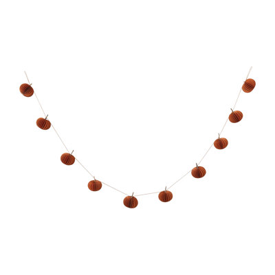 Paper Folding Honeycomb Pumpkin Garland