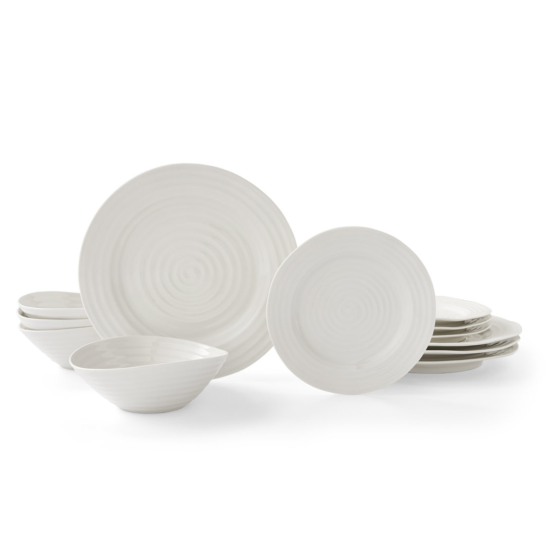 Sophie Conran, White - 12 Piece Dinnerware Set, Service for 4