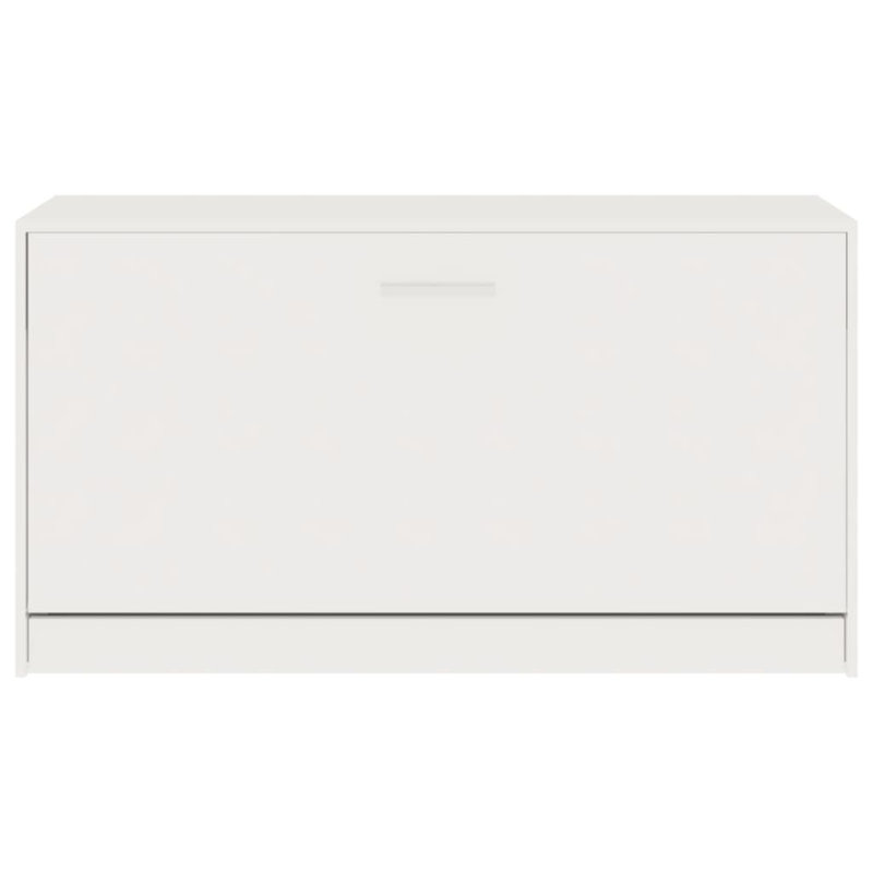 Aubrie Storage Bench, High Gloss White