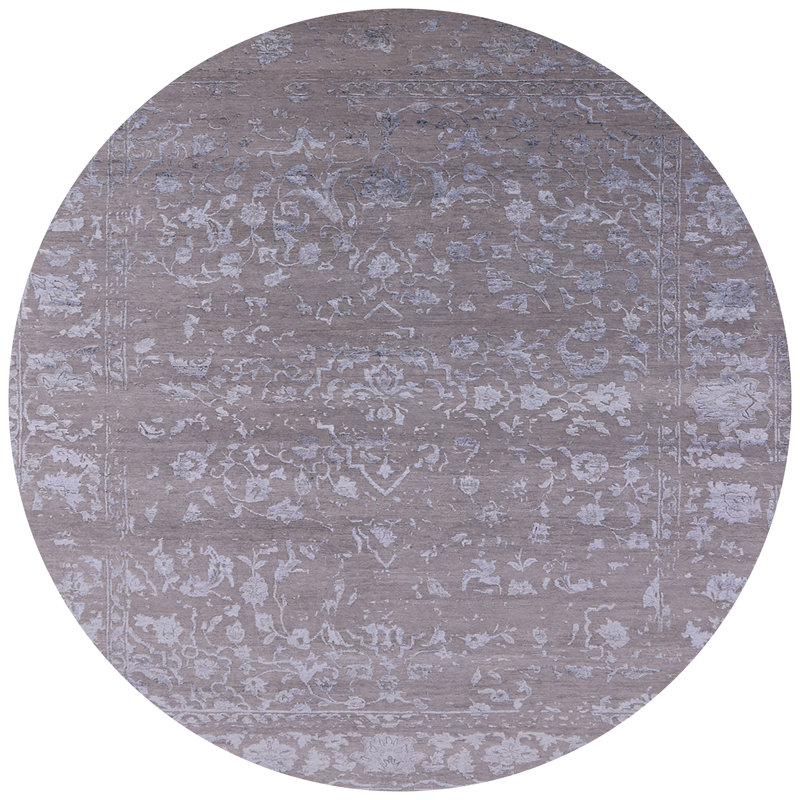 Tapis oriental gris Hults, Rond 6 pi