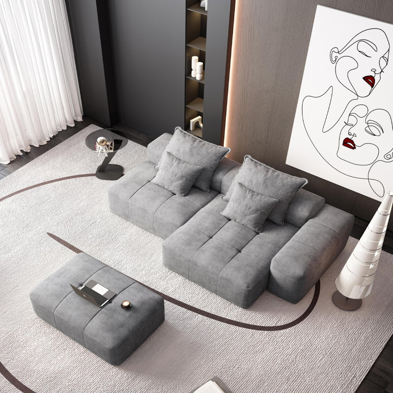 Canapé modulaire surdimensionné Modern, Gris