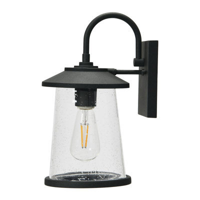 Robert Stevenson Lighting Hudson - Metal and Seedy Glass Outdoor Light