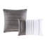 Édredon pour lit simple / simple TG - Tissu écossais noir et gris avec 1 coussin décoratif