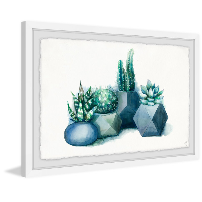 Prism Pots - Single Picture Frame Painting, 61 cm H x 91 cm W x 4 cm D
