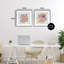 Ensemble de 2 impressions encadrées sous verre Vintage Floral Motif, par Jenny Faw-152279305-152279349