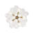 Meyana 6 - Light Clear Textured Glass Bubble Shaded Chandelier-1568250551