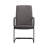 Tanweer Leather Office Chair Mid-Back Guest & Executive Chair with Aluminum Sled Base Swivel Task Chair for Modern Office and Conference Room-2091210352