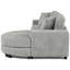 Canapé-lit modulaire en velours côtelé gris en forme de L, siège et dossier confortables, structure solide, convertible vers la gauche ou la droite, repose-pieds en forme d'arc gris élégant, revêtu avec style-1554628217