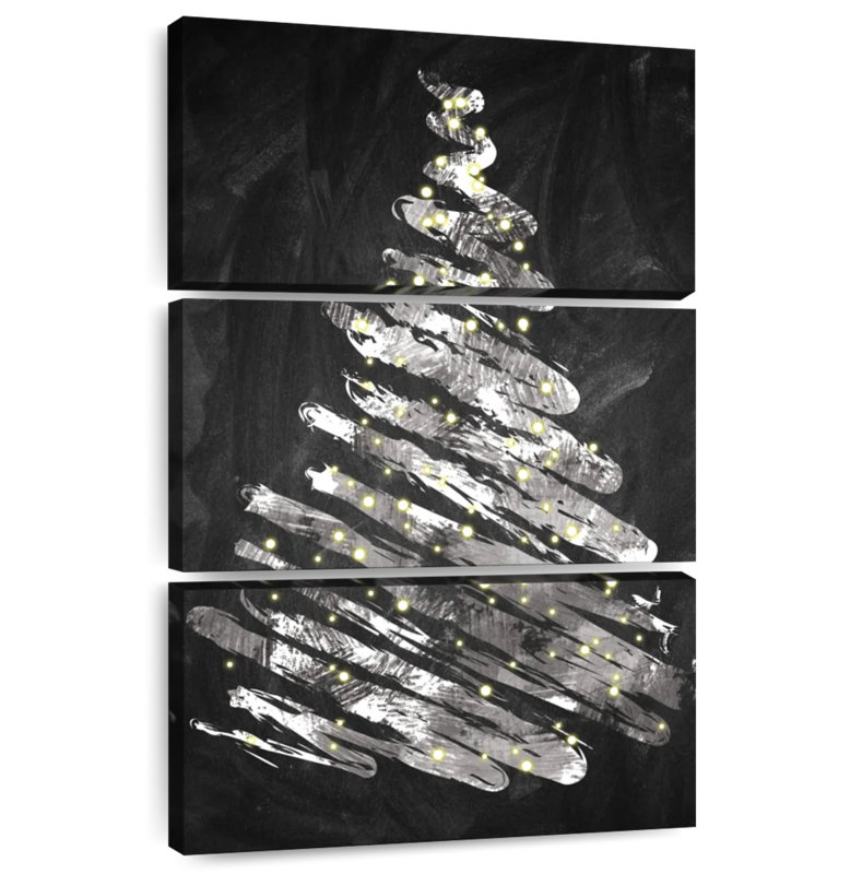 Chalkboard Tree I, 23" H x 14" W