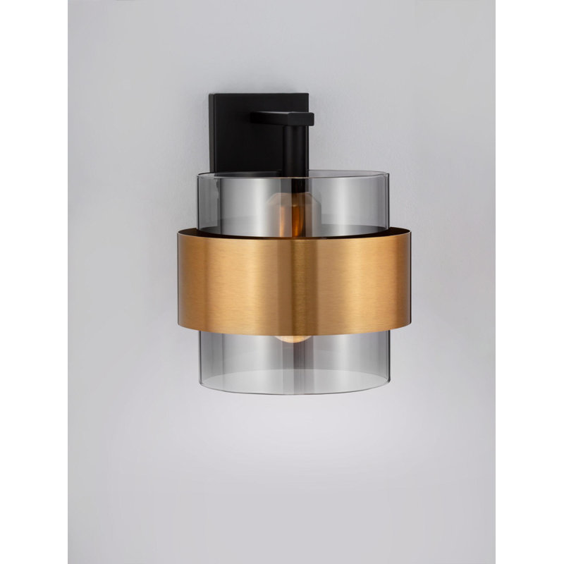 Metal & glass wallchiere