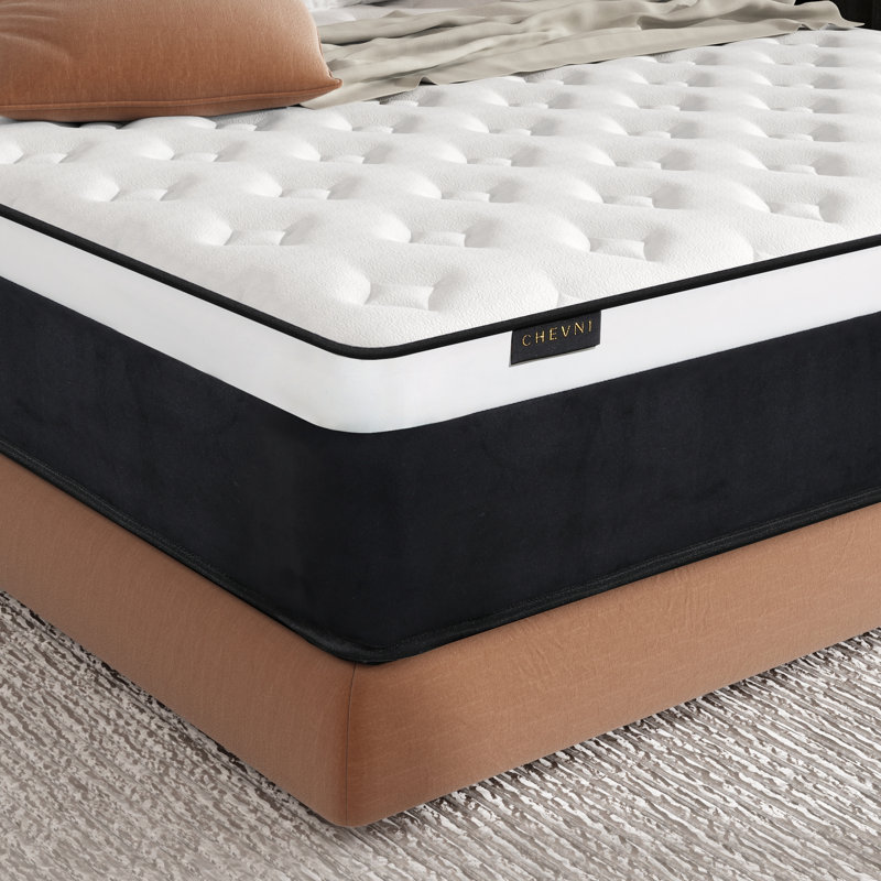 Medium Hybrid Mattress Pocket Spring with CertiPUR-US Certified Foam, Queen, Height Profile (10")