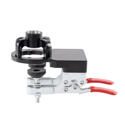 35mm Concealed Door Hinge Jig with Dual-Clamp Fixation, Aluminum Alloy Cabinet Hinge Drill Template for Precise Woodworking