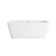 59 Inch Bathtub in Glossy White with Trim