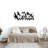 Stunning Black Decorative Metal Wall Accessory, 27.2 x 12.6 inches | 100% Metal Construction, Thickness: 0.05 inches | Modern Home Decor, Perfect for Living Rooms & Offices, Durable & Stylish Design