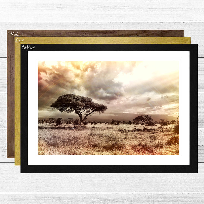 Single Picture Frame Print, Walnut