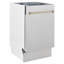 ZLINE Autograph Edition 18” Compact Control Dishwasher in Fingerprint Resistant Stainless Steel-348177994