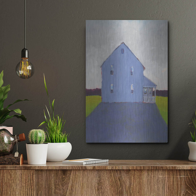  'Bucolic Structure 9' by Carol Young Metal Wall Art, 12" x 16", 16" H x 12" W