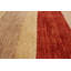 Tapis de la zone en laine rouge/crème 3 pi 3 po x 6 pi 9 po one-of-kind à la main-noué la 2010 Fatimah
