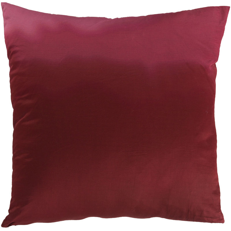 Ombra Cotton Pillow Cover, 22" x 22", Eggplant/Fuchsia