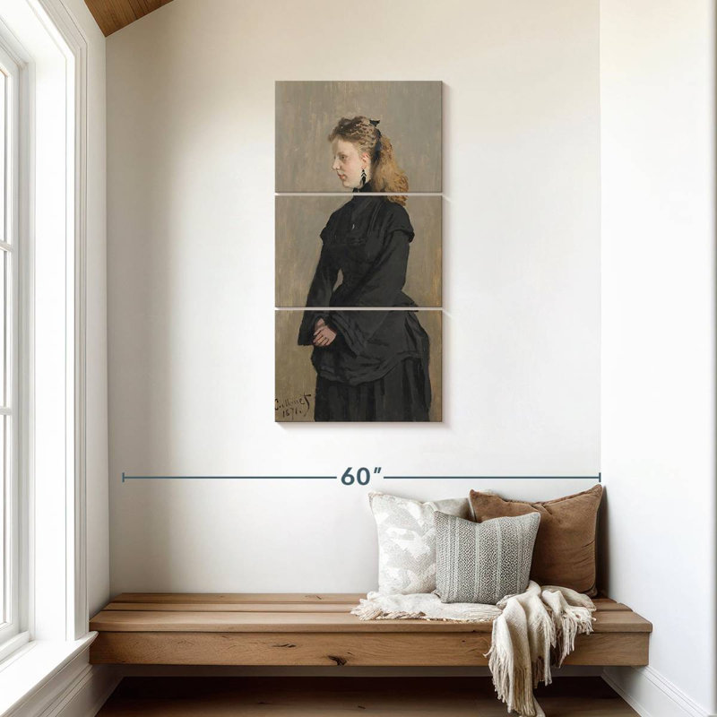 Portrait de madame Guurtje Van De Stadt, H 44 po x l 21 po