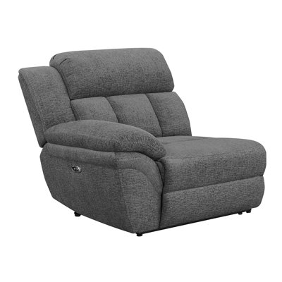 Wakina Upholstered LAF Power Recliner Charcoal