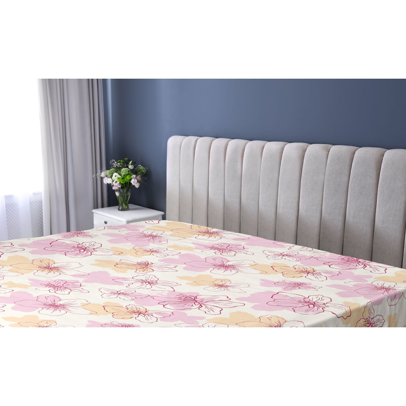 Drap-housse rose pâle Ambesonne, Twin Fitted Sheet