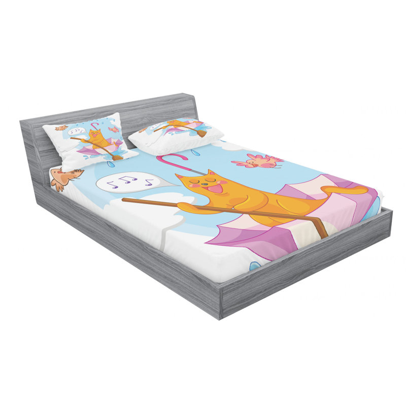 Microfiber Sheet Set, Full Sheet Set with Fitted Sheet