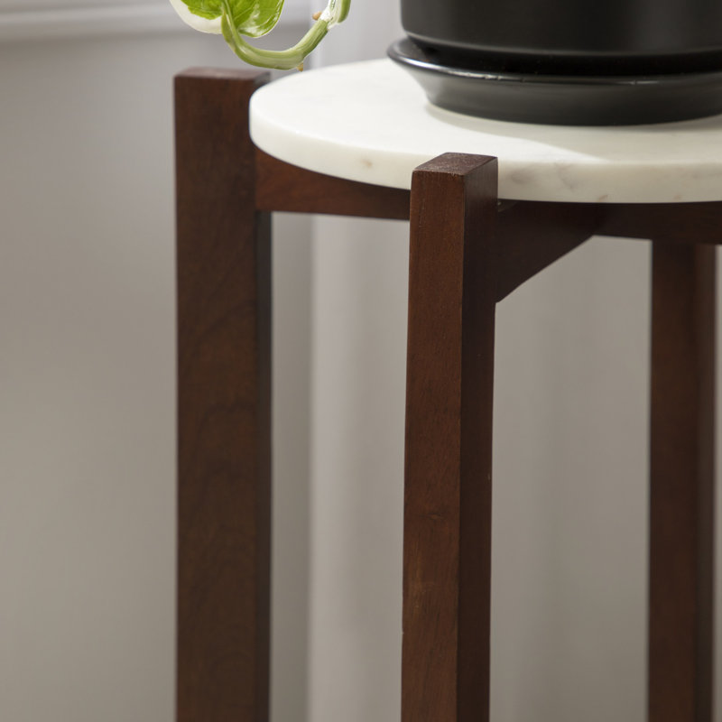 Oakdale Plant Stand, Walnut Brown, 12" W x 24" H