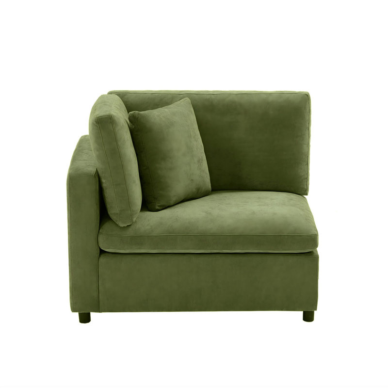 Heffington 4-Seater Modular Sofa Left Arm, Green