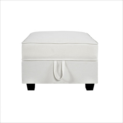Nahim Ottoman Module for Sectional Sofa – Storage Footrest Cube Seat for Modern Living Room Decor by Ebern Designs