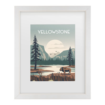 Omar Escalante Yellowstone Matted Framed Art