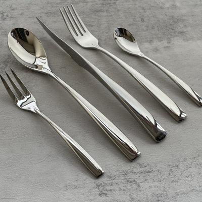 20 Piece Cosmopolitan Steak Knife And Fork Set, Premium Stainless Steel Cutlery For Steak And Fine Dining, Heavy Duty Construction
