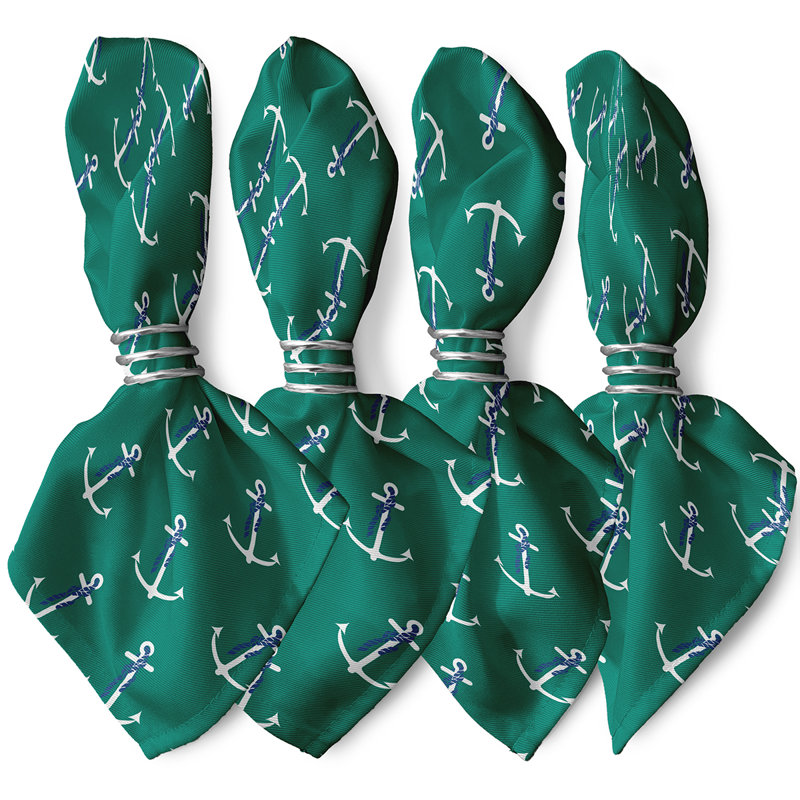 Harp Polyester Square Napkin, Green