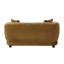 Causeuse en chenille brune avec 2 coussins