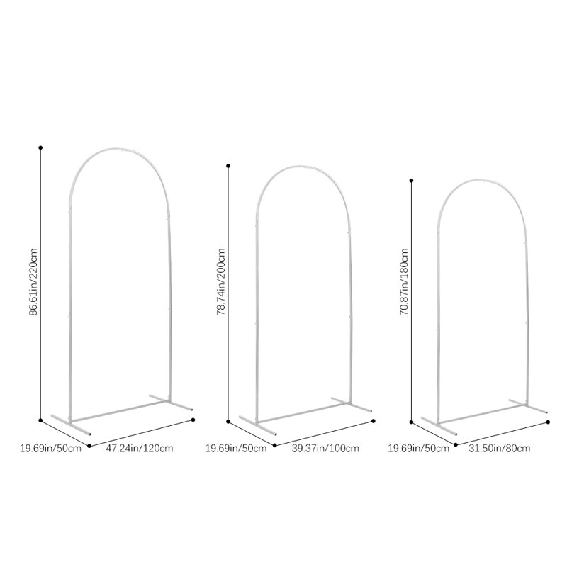 Buterbaugh 120cm W x 50cm D Steel Arbour in White