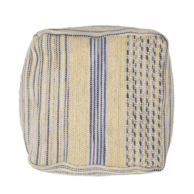 Western Handcrafted Fabric Pouf, Ottoman, Pouf, Small Ottoman, Foot Stool, Square Ottoman