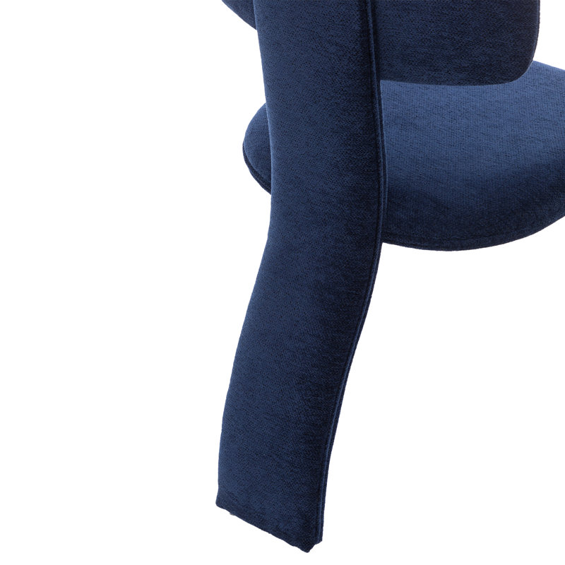 Chaises de salle à manger rembourrées Modern, Blue