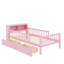 Lit simple avec tablettes de rangement pour la tête de lit, tiroirs, garde-corps à trois côtés pour plus de sécurité-1935190724