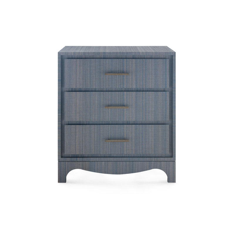 Barrett 3-Drawer Side Table, Denim Mist