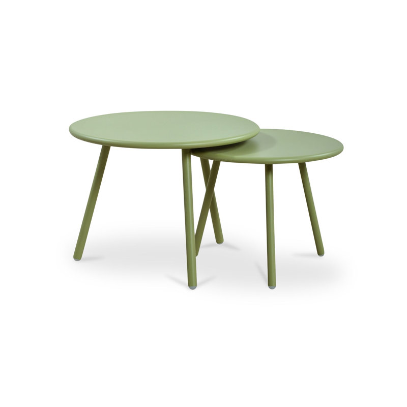 Kari Outdoor Nesting Coffee Table Green, Green
