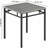 Farmhouse Dining Table Set For 2, Wood Table With Upholstered Chairs, Space-Saving, Gray-367989094